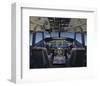 Digital 737 Flight Deck 2005-null-Framed Art Print