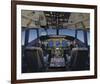 Digital 737 Flight Deck 2005-null-Framed Art Print