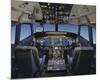 Digital 737 Flight Deck 2005-null-Mounted Art Print