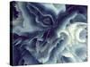 Digital Agate - Blue-null-Stretched Canvas