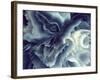 Digital Agate - Blue-null-Framed Art Print