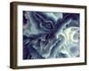 Digital Agate - Blue-null-Framed Art Print