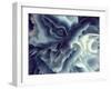 Digital Agate - Blue-null-Framed Art Print