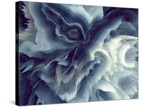 Digital Agate - Blue-null-Stretched Canvas