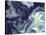 Digital Agate - Blue-null-Stretched Canvas