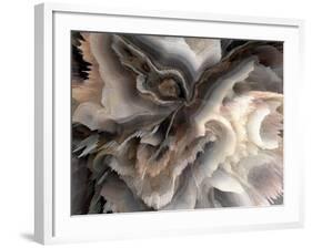 Digital Agate - Natural-null-Framed Art Print
