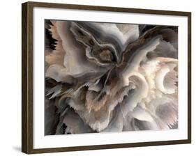 Digital Agate - Natural-null-Framed Art Print