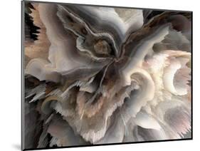 Digital Agate - Natural-null-Mounted Art Print