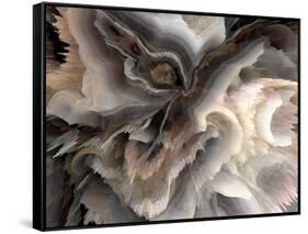 Digital Agate - Natural-null-Framed Stretched Canvas