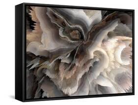 Digital Agate - Natural-null-Framed Stretched Canvas