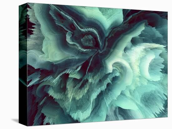 Digital Agate - Teal-null-Stretched Canvas