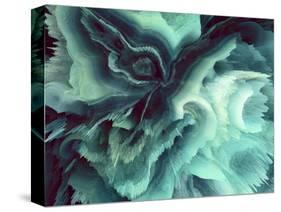 Digital Agate - Teal-null-Stretched Canvas