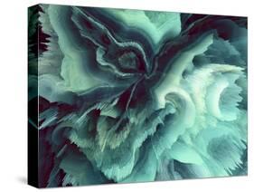 Digital Agate - Teal-null-Stretched Canvas