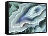 Digital Agate - Teal-null-Framed Stretched Canvas