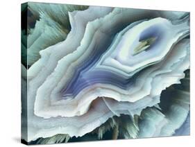 Digital Agate - Teal-null-Stretched Canvas