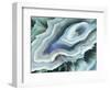 Digital Agate - Teal-null-Framed Art Print