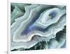 Digital Agate - Teal-null-Framed Art Print