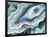 Digital Agate - Teal-null-Framed Art Print