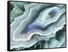 Digital Agate - Teal-null-Framed Stretched Canvas