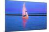 Digital Art Colorful Sailboat At Dusk-Anthony Paladino-Mounted Giclee Print