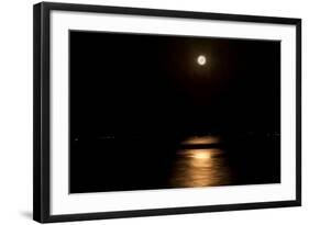 Digital Art Full Moon Over Lake-Anthony Paladino-Framed Giclee Print