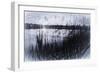 Digital art phragmites in gray pencil sketch-Anthony Paladino-Framed Giclee Print