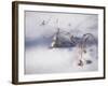 Digital Art Reminiscence Of Plants In Snow-Anthony Paladino-Framed Giclee Print