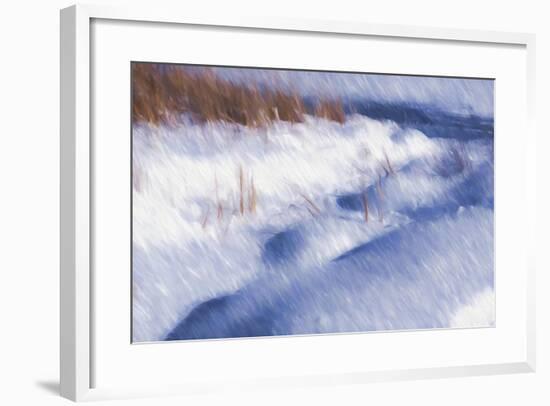 Digital Art Winter Little Snow Mounds-Anthony Paladino-Framed Giclee Print