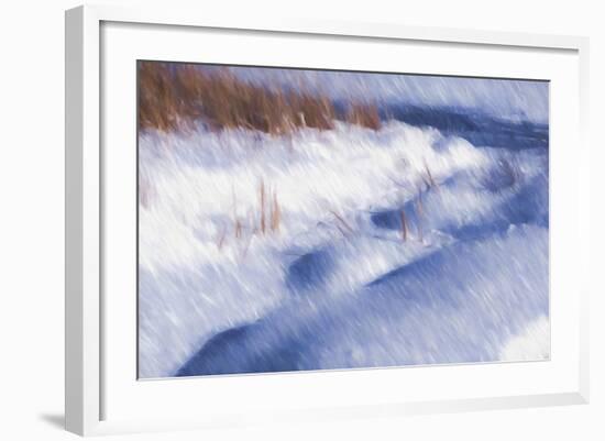 Digital Art Winter Little Snow Mounds-Anthony Paladino-Framed Giclee Print