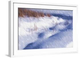 Digital Art Winter Little Snow Mounds-Anthony Paladino-Framed Giclee Print