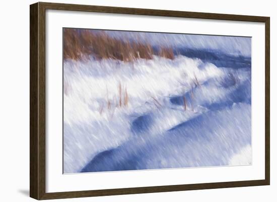 Digital Art Winter Little Snow Mounds-Anthony Paladino-Framed Giclee Print