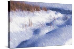 Digital Art Winter Little Snow Mounds-Anthony Paladino-Stretched Canvas