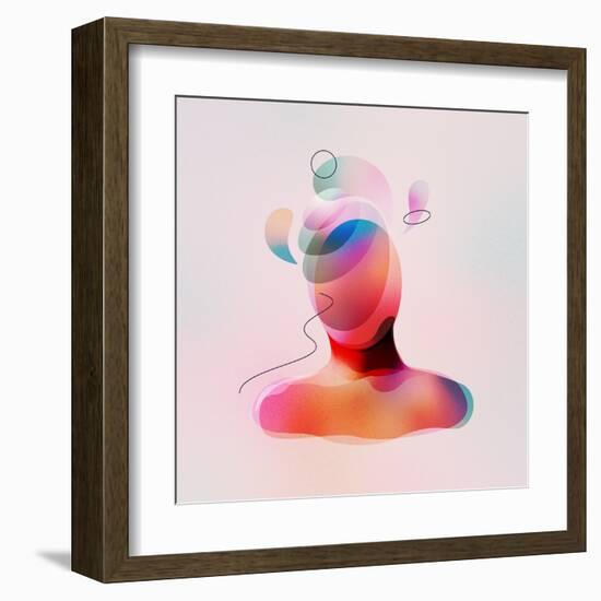 Digital Artwork of Human Mental Energy-Anatoliy Babiy-Framed Art Print