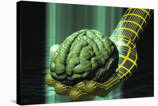 Digital Brain-Laguna Design-Stretched Canvas