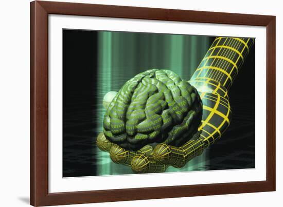 Digital Brain-Laguna Design-Framed Photographic Print