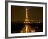 Digital Composite of Eiffel Tower and Champs-Elysees at Nighttime, Paris, France-Jim Zuckerman-Framed Photographic Print