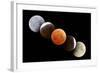 Digital Composite of Total Lunar Eclipse-null-Framed Photographic Print