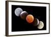 Digital Composite of Total Lunar Eclipse-null-Framed Photographic Print