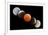 Digital Composite of Total Lunar Eclipse-null-Framed Photographic Print