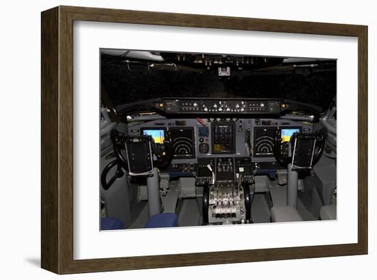 digital flight decks AWACS-null-Framed Art Print