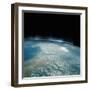 Digital Illustration of Aurora Borealis from Space-Photodisc-Framed Photographic Print