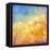 Digital Oil Painting Autumn Trees, Flying Birds-kostins-Framed Stretched Canvas