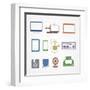 Digital Stuff Icons-tovovan-Framed Art Print