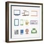 Digital Stuff Icons-tovovan-Framed Art Print