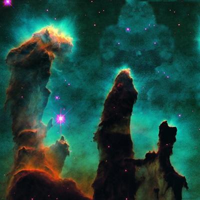 Gaseous Pillars in the Eagle Nebula