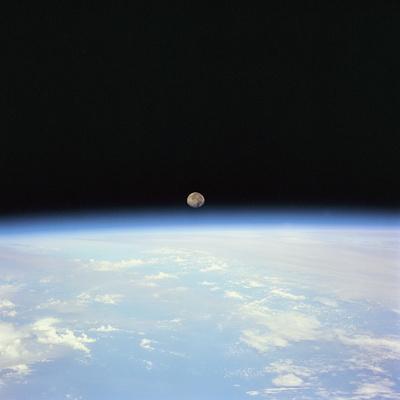 Moon over the Earth