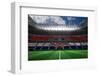 Digitally Generated Croatia National Flag against Large Football Stadium-Wavebreak Media Ltd-Framed Photographic Print