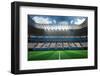 Digitally Generated Honduras National Flag against Large Football Stadium-Wavebreak Media Ltd-Framed Photographic Print