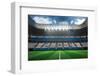 Digitally Generated Honduras National Flag against Large Football Stadium-Wavebreak Media Ltd-Framed Photographic Print