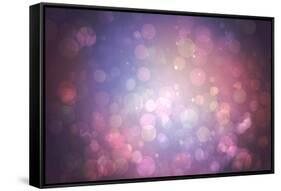 Digitally Generated Purple Abstract Light Spot Design-Wavebreak Media Ltd-Framed Stretched Canvas